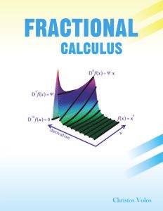 Fractional Calculus